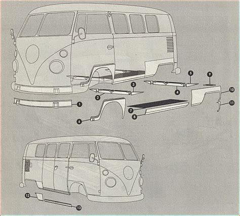 1977 vw bus sheet metal|1967 VW sheet metal catalog.